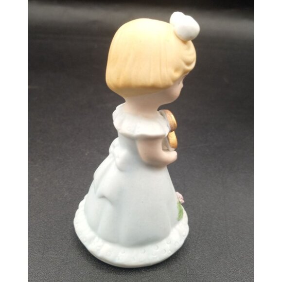 Growing Up Birthday Girls 2 Enesco 3" Celebration Blond Hair Blue Dress 1981 - Picture 11 of 15